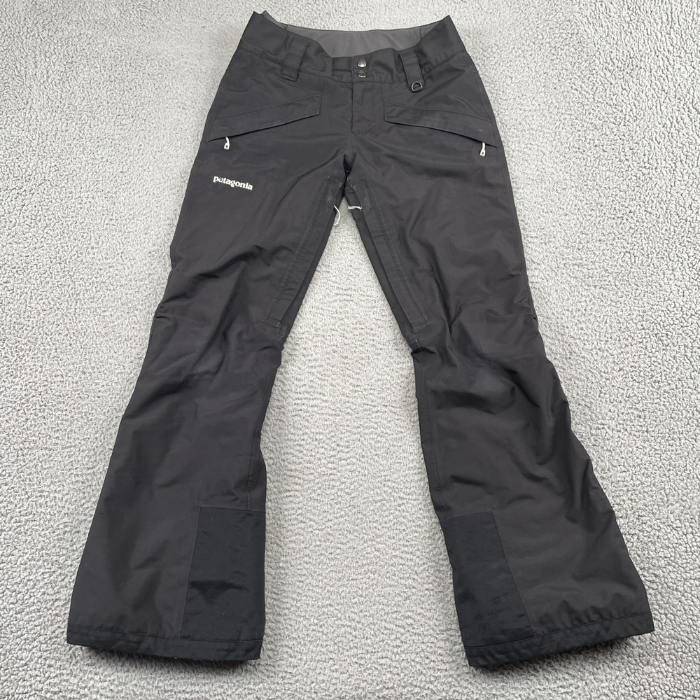 Patagonia Snow Pants Womens XS Black Insulated H2No RECCO Ski Snowboard 31128